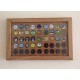 Wooden hand-made collectable Trolley coin display cabinets 